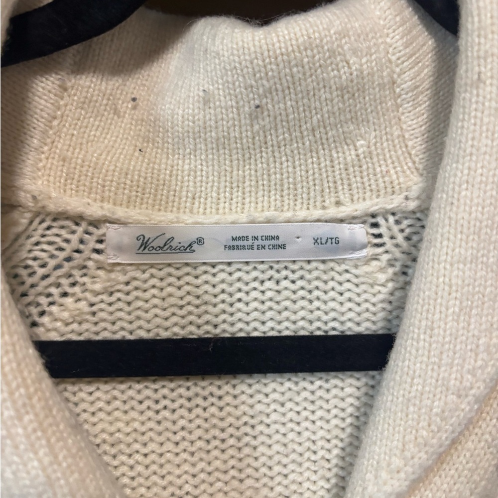Woolrich Women's Cream Cable Knit Cardigan - Picture 2 of 4